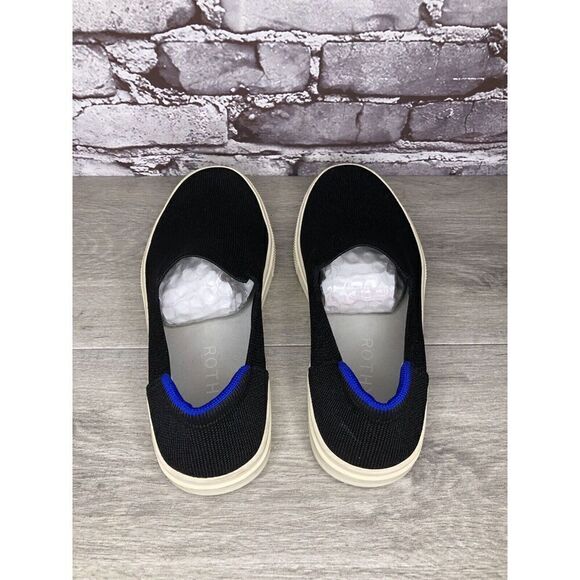 Rothy’s Black Knit Fabric The Original Slip On Sneaker Shoes Women Sz 9M US/40EU - Picture 6 of 16